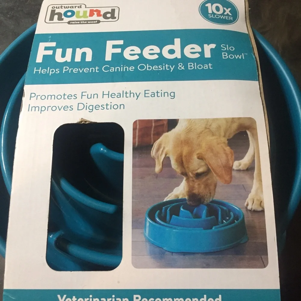 Dog food n feeder, new